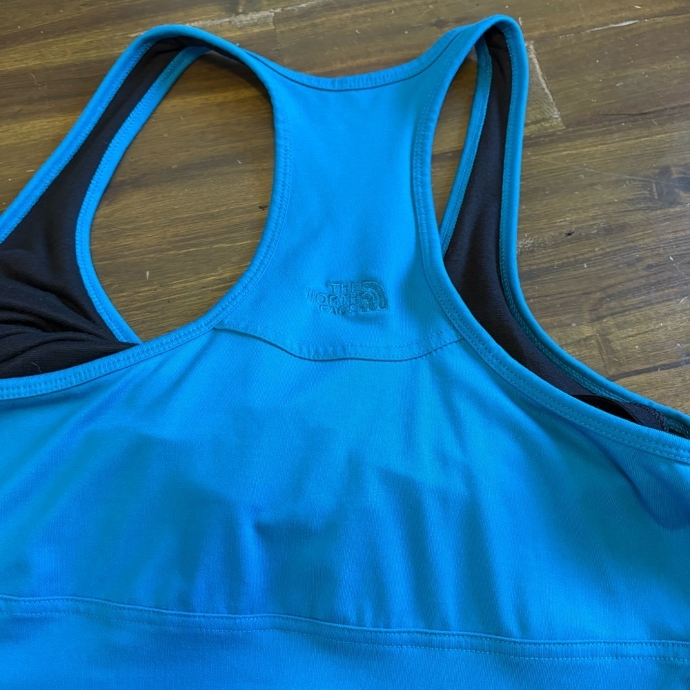 The North Face Abby Dress Women's M Teal Racer Back Outdoor UPF30 Large Hike - Picture 10 of 11